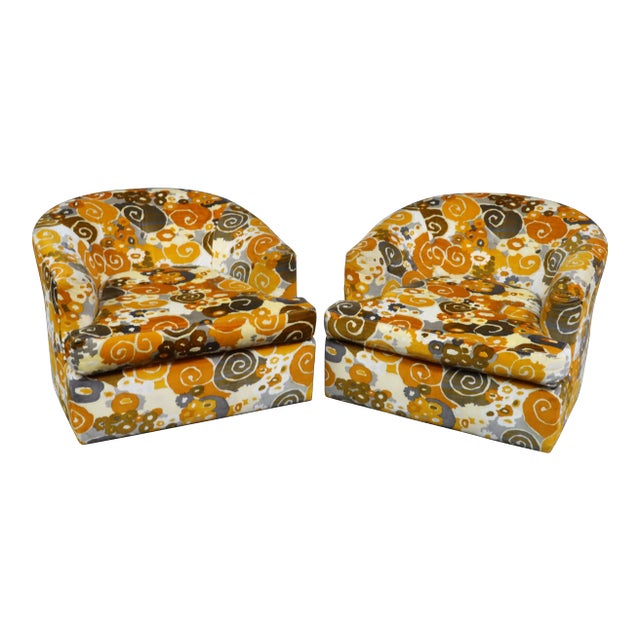 John Stuart Swivel Jupiter Chairs/Pair For Sale
