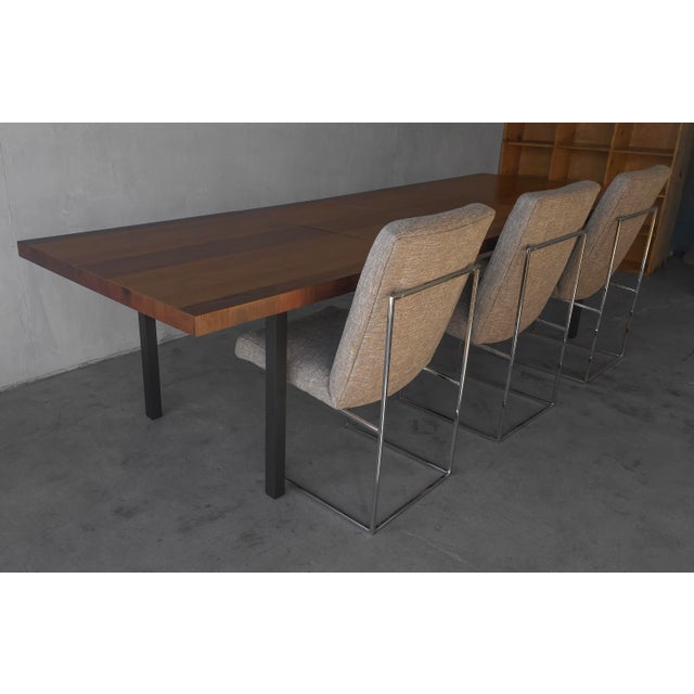 Wood Mid Century Walnut Dining Table by Milo Baughman For Sale - Image 7 of 10