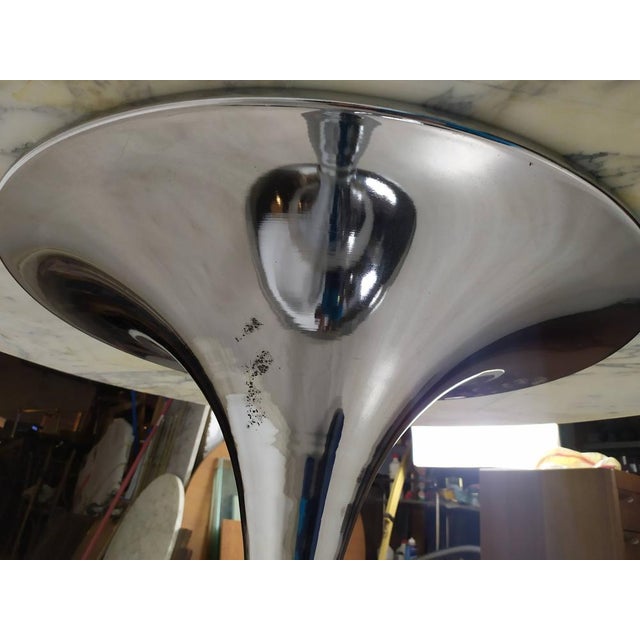 Vintage Carrara Marble Tulip Table, 1970s For Sale - Image 18 of 18
