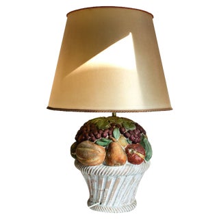 Italian Table Lamp in Porcelain, 1970s For Sale