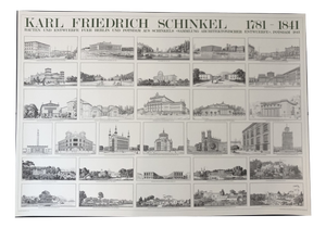 Buildings and Designs Poster by Karl Friedrich Schinkel, 1989