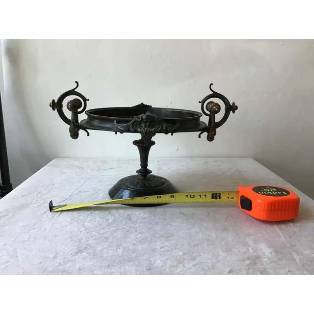 Large 1870s Bronze Classical Tazza For Sale - Image 4 of 13