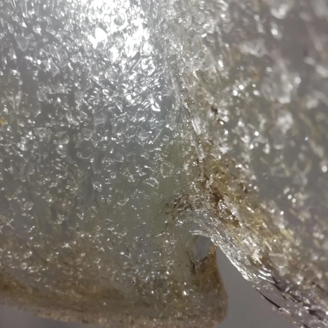 1980s Vintage Danish Ceiling Lamp with Murano Glass Lampshade from OMI, 1980s For Sale - Image 5 of 13