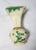 Ceramic Late 19th Century Japanese Satsuma Miniature Vase With Green Leaves and Branches, and Beautiful Flowers in Relief in White For Sale - Image 7 of 18