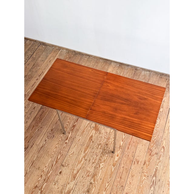 Mid-Century Dining Table in Teak and Chrome by Wilhelm Renz For Sale - Image 14 of 18