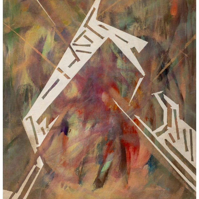 Contemporary Fritz Bonner Abstraction Acrylic on Canvas For Sale - Image 3 of 8