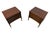 Mid-Century Modern Lane Rhythm Walnut Nightstands - Set of 2 - Refinished! For Sale In Philadelphia - Image 6 of 11