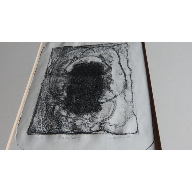 Paper Vintage Signed Etching "Black Bug" Signed For Sale - Image 7 of 10
