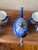Vintage Bombay Company Cobalt Blue & White Set with Teapot & 6 Cups For Sale - Image 4 of 12