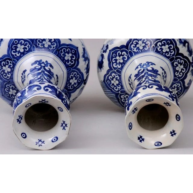 Dutch Delft Vases - a Pair For Sale In Boston - Image 6 of 9