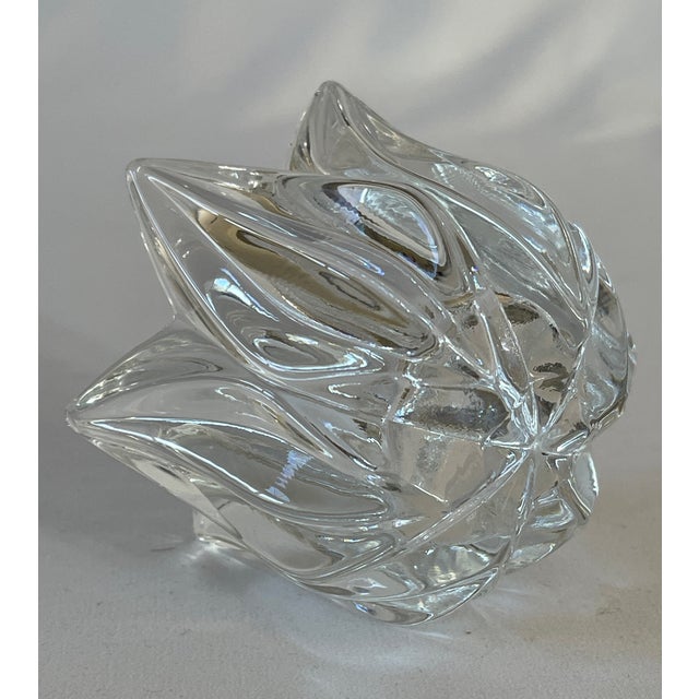 1980s Orrefors Swedish Glass Tulip Votive Candle Holder For Sale - Image 5 of 6