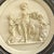 Mid 20th Century Pair of Neoclassical Figural Relief Wall Sculptures in Antiqued Gilt and Black Frames For Sale - Image 10 of 11