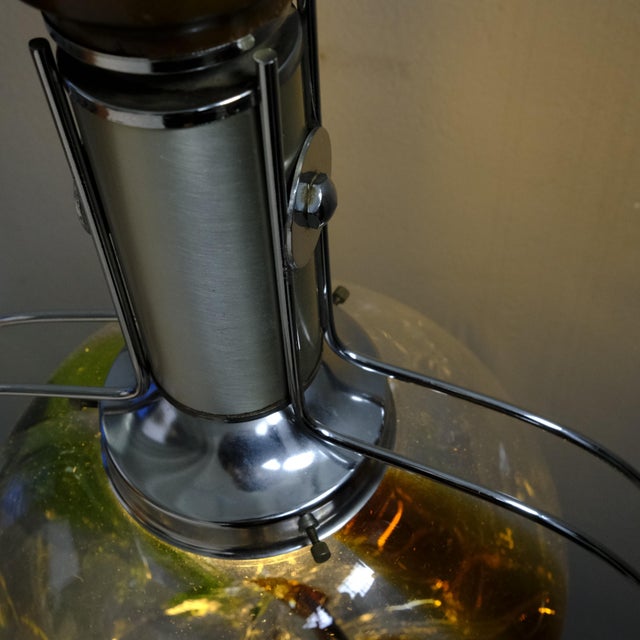 Pendant Lamp in Steel and Murano Glass For Sale - Image 6 of 18