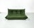 Mid-Century Modern French Three-Seater Togo Sofa in Forest Green Leather by Michel Ducaroy for Ligne Roset. For Sale - Image 3 of 11
