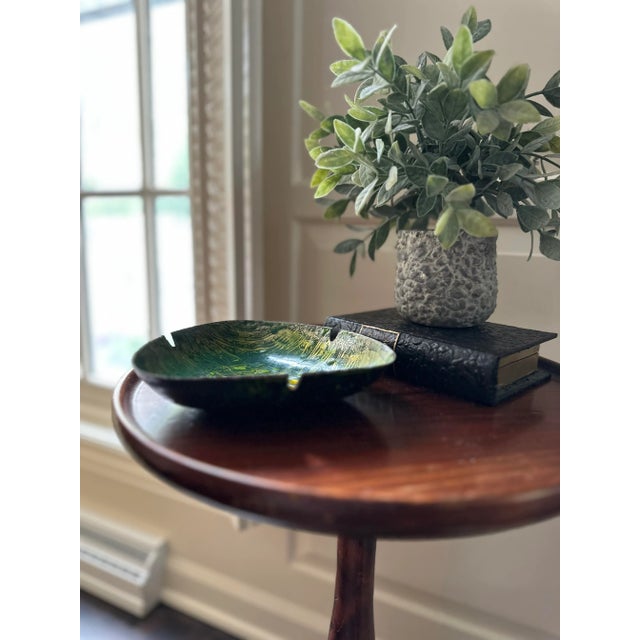 Metal 1960s Mid-Century Modern Enameled Brass Ashtray For Sale - Image 7 of 8