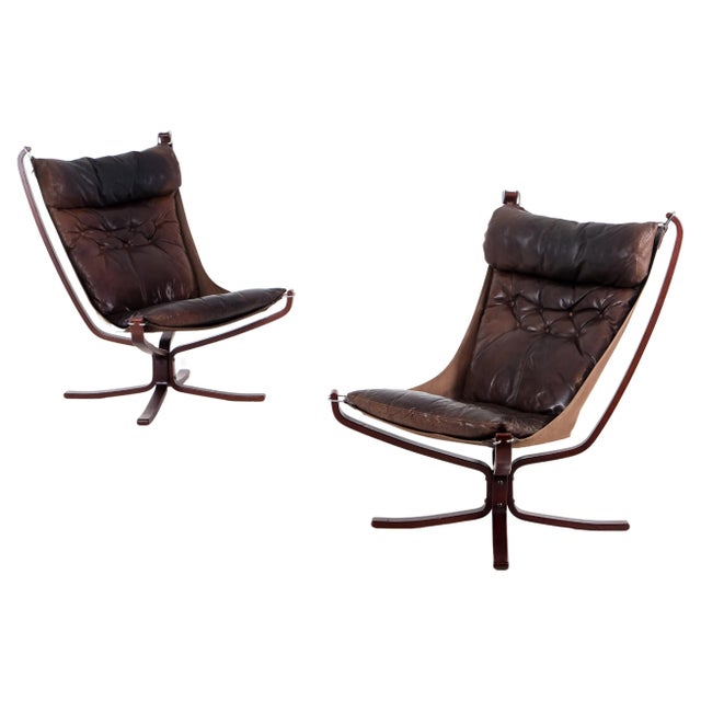 Set of Falcon Easy Chairs attributed to Sigurd Resell, Norway, 1970s For Sale - Image 10 of 10