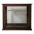 Late 20th Century Wooden Glass Display Showcase With Dark Stained Frame For Sale