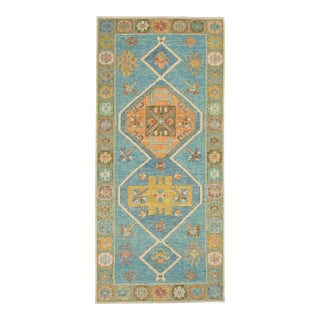 Turkish Oushak Rug 3' x 6'6" #18003 For Sale