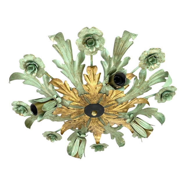Large Florentiner Theatre Ceiling Light from Banci Firenze, Italy, 1970s For Sale