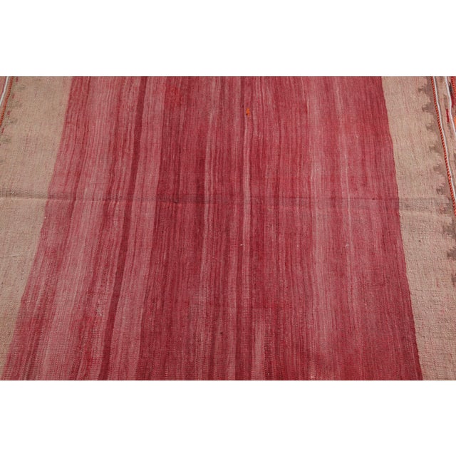 1940s Vintage Handmade Flatweave Floor Kilim Rug For Sale - Image 9 of 12