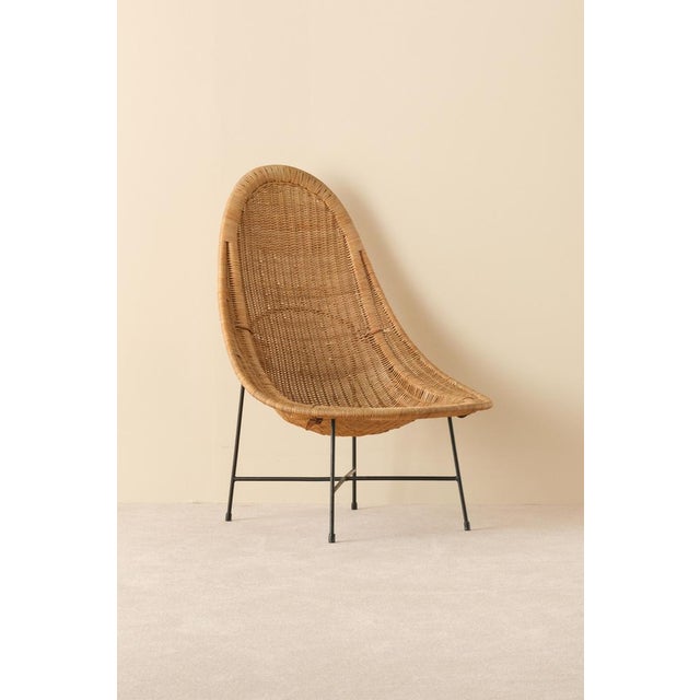 Easy chair model "Stora Kraal" designed by Kerstin Hörlin-Holmquist. Produced by Nordiska Kompaniet (NK) in Sweden, 1950s....