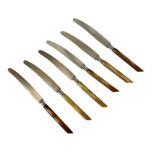 Nippel Solingen Wald Cheese Knives With Bakelite Handles. Set of 6