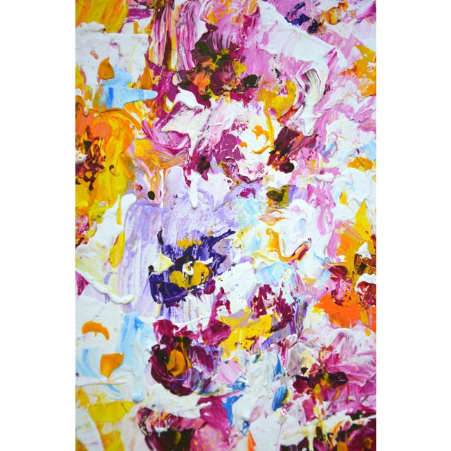 2020s Floral Expression 7.Modern Original Hand Painting. For Sale - Image 5 of 9