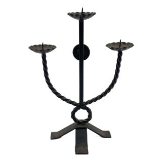 Vintage Brutalist Candlestick, 1950s For Sale