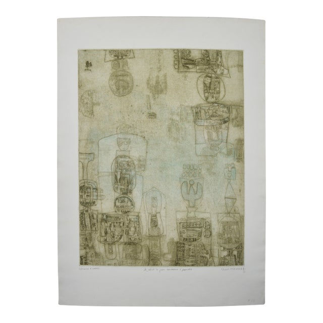 Mid 20th Century Shoichi Hasegawa Original Etching Signed Ap For Sale