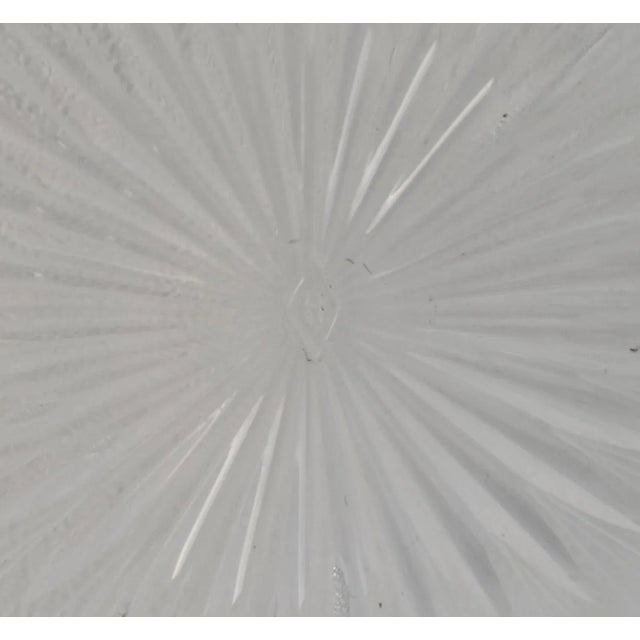 Vintage Heisey Art Deco Style Etched Glass Round Platter For Sale - Image 13 of 13