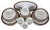 57 piece Royal Doulton fine bone china dinnerware set in pattern H5221 – Regal Crest. 8 Teacups - 3.5” x 3” / Oval Platter...