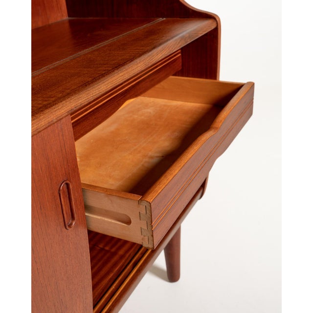 Vintage Danish Teak Highboard with Bar Compartment, 1960s For Sale - Image 12 of 15