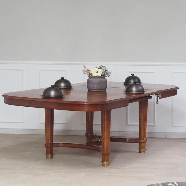 Extendable Dining Table in Mahogany For Sale - Image 14 of 18