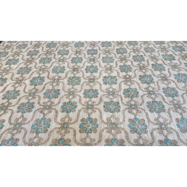 Khotan Design Hand Made Rug For Sale - Image 9 of 10