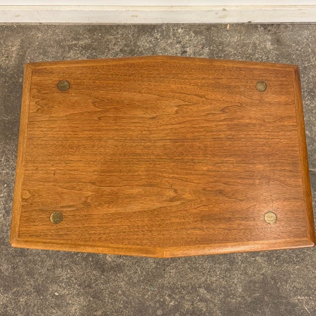 Wood Vintage Dux Side Table – Scandinavian Modern For Sale - Image 7 of 12