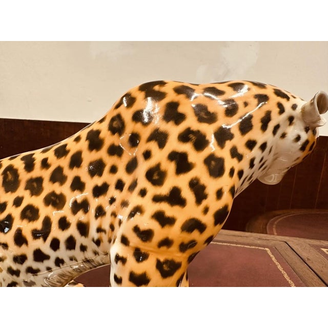 Porcelain Sculpture of Leopard by Arthur Storch, 1920s-1940s For Sale - Image 10 of 16