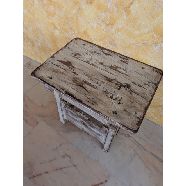 Rustic Side Table, 1960 For Sale - Image 14 of 16