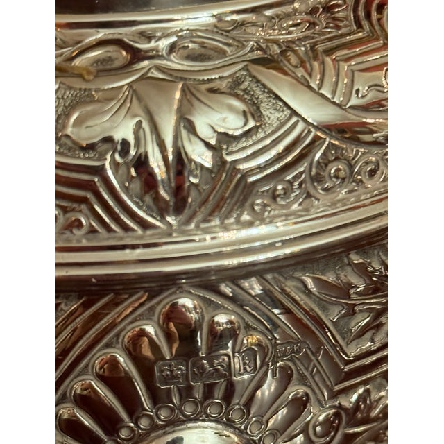 Victorian Early 1900s Walker & Hall English Sterling Tea Service- 4 Pieces For Sale - Image 3 of 8