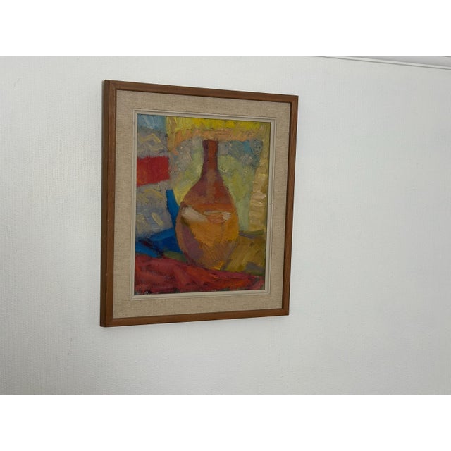 Britta Ringvall, Vase, 1960s, Oil on Canvas, Framed For Sale - Image 7 of 18