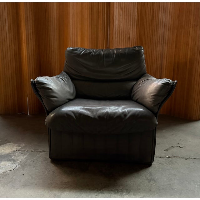 Postmodern Dark Grey Moltestaarm Chair by Otto Zapf for Interprofil, 1970s For Sale - Image 3 of 8