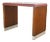 Art Deco Wood & Vinyl Console Table For Sale