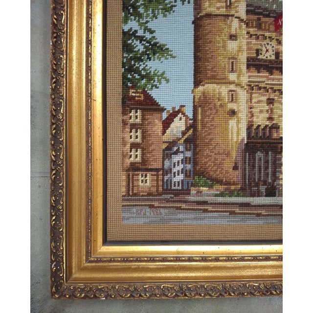 Rosemary Pipkin Jackson (American 20th Century) Old Gate in Basel, Needlework Panel, Signed For Sale In Washington DC - Image 6 of 10