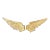 Pair of VIntage Carved and Giltwood WIngs For Sale