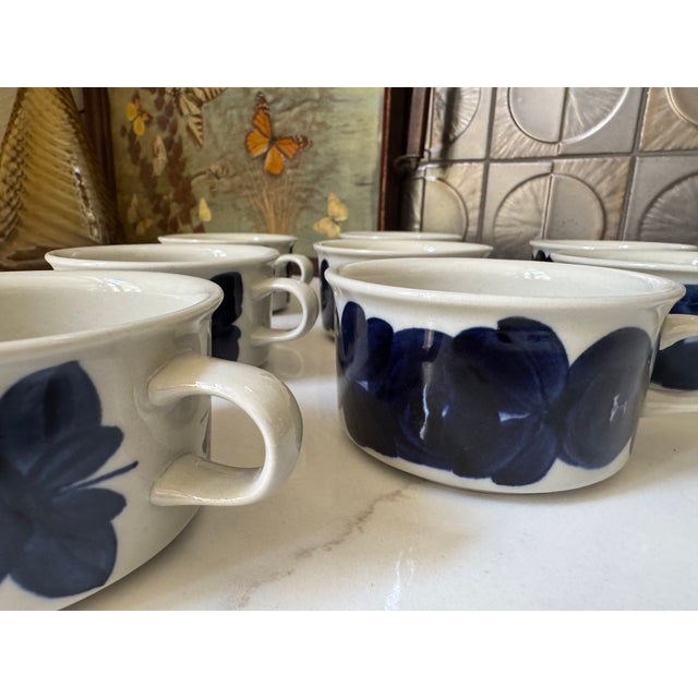 Ulla Procope Vintage Finland Arabia Coffee Cups- Set of 8 For Sale - Image 4 of 9