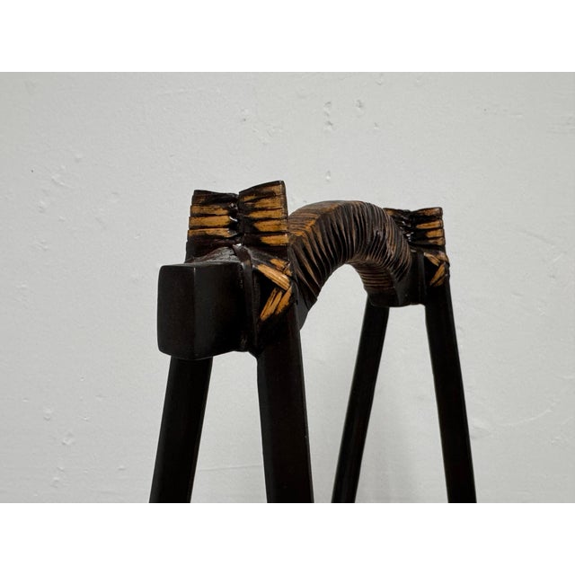 Late 20th Century Japanese Ikebana Flower Basket For Sale - Image 5 of 12