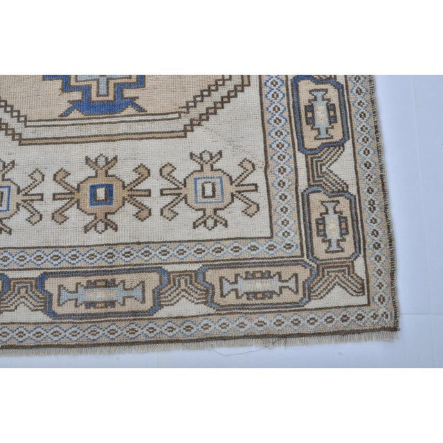 1960s Oriental Design Wool Antique Area Rug For Sale - Image 9 of 11