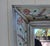 Glass Mid-Century Hand Painted Tin Mirror For Sale - Image 7 of 9