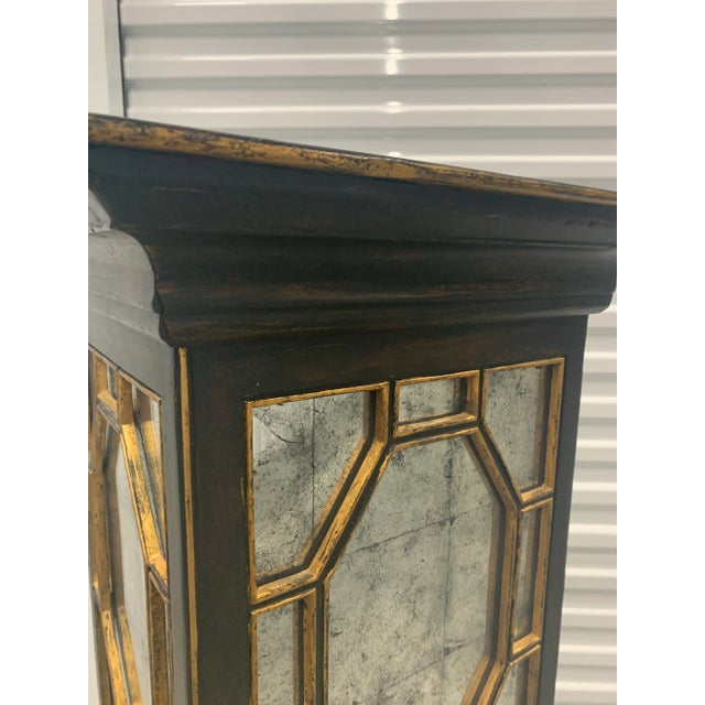 Late 20th Century Late 20th Century Églomisé Pagoda Style Pedestal For Sale - Image 5 of 7
