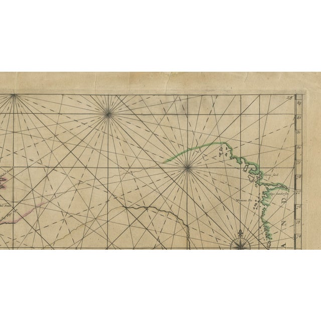 Sea Chart of Hudson Bay, Baffin Bay and Greenland by Frederick de Wit, 1690 For Sale - Image 4 of 8
