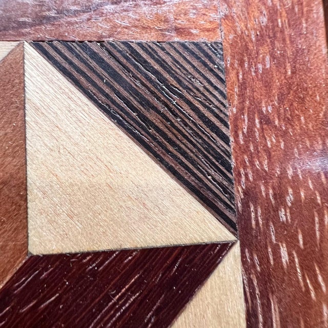2000 - 2009 2000s Mosaic Marquetry Exotic Wood Box Signed For Sale - Image 5 of 11